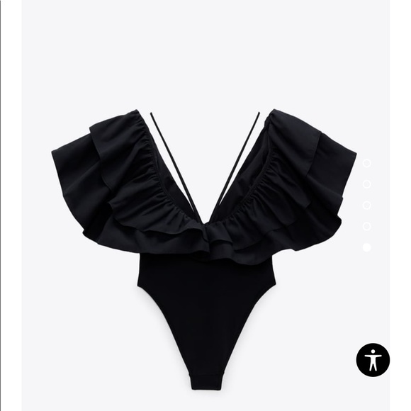 SWIMSUIT / TOP WITH MAXI RUFFLE - Picture 6 of 6